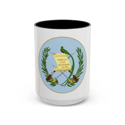 Coat of arms of Guatemala 2 - Accent Coffee Mug 15oz Black - Go Mug Yourself