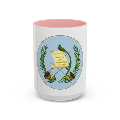 Coat of arms of Guatemala 2 - Accent Coffee Mug 15oz Pink - Go Mug Yourself