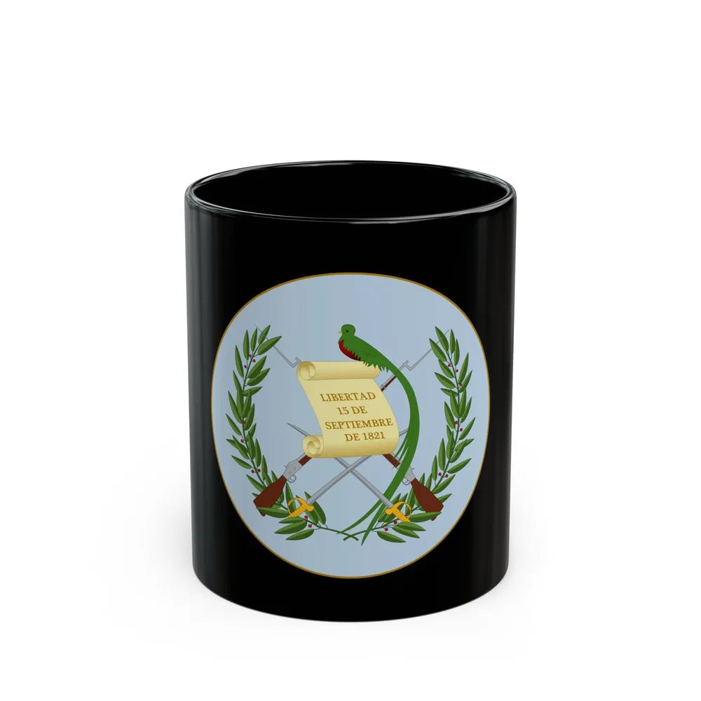 Coat of arms of Guatemala 2 - Black Coffee Mug-11oz-Go Mug Yourself