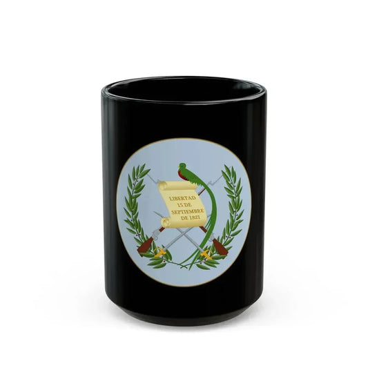 Coat of arms of Guatemala 2 - Black Coffee Mug 15oz - Go Mug Yourself