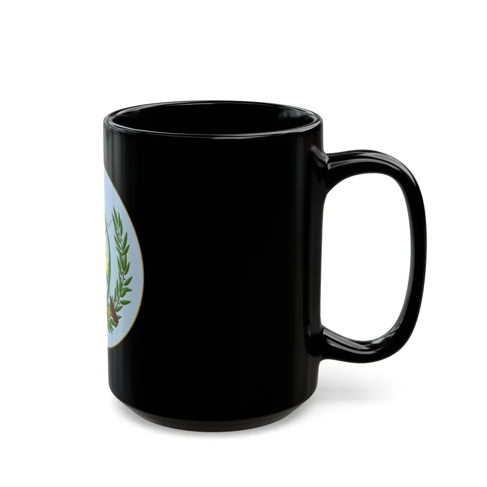 Coat of arms of Guatemala 2 - Black Coffee Mug-Go Mug Yourself