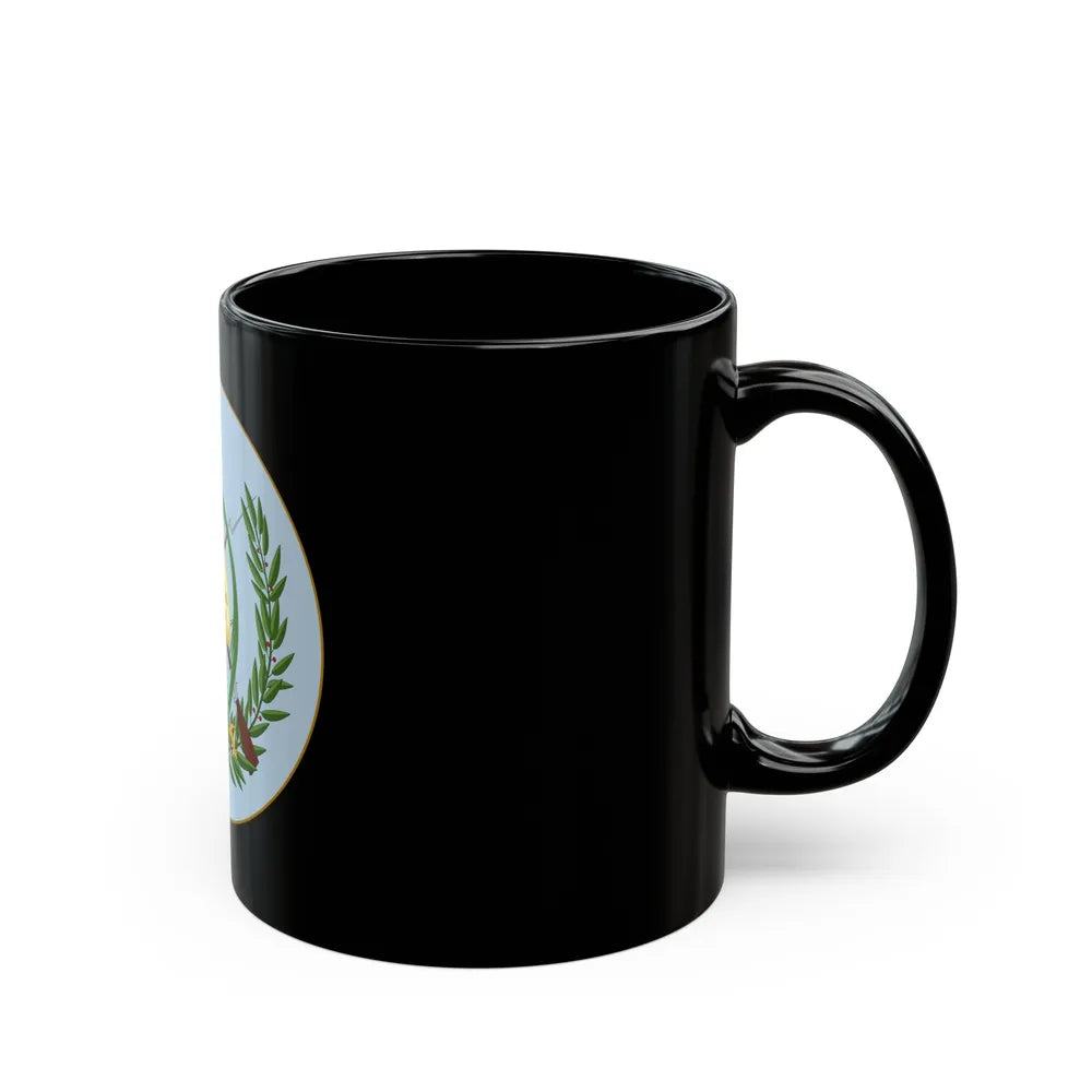 Coat of arms of Guatemala 2 - Black Coffee Mug-Go Mug Yourself