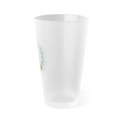 Coat of arms of Guatemala 2 - Frosted Pint Glass 16oz - Go Mug Yourself