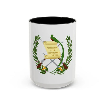 Coat of arms of Guatemala - Accent Coffee Mug 15oz Black - Go Mug Yourself