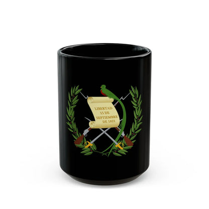 Coat of arms of Guatemala - Black Coffee Mug-15oz-Go Mug Yourself