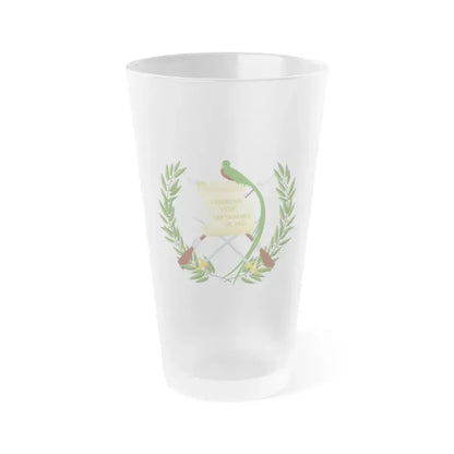 Coat of arms of Guatemala - Frosted Pint Glass 16oz 16oz Frosted - Go Mug Yourself