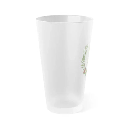 Coat of arms of Guatemala - Frosted Pint Glass 16oz - Go Mug Yourself