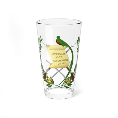 Coat of arms of Guatemala (Guatemala) (Coat of Arms) Pint Glass 16oz 16oz - Go Mug Yourself