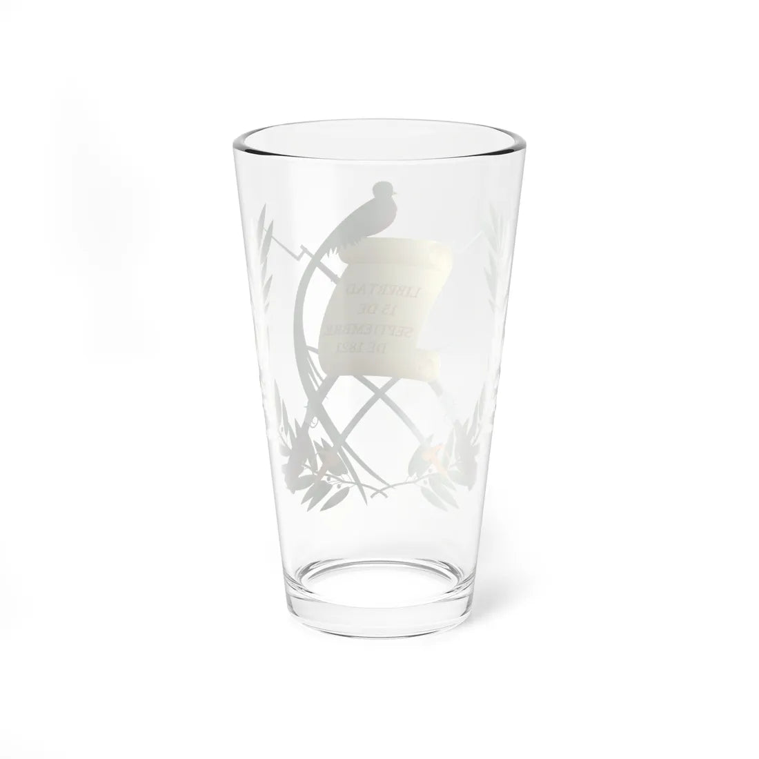 Coat of arms of Guatemala (Guatemala) (Coat of Arms) Pint Glass 16oz - Go Mug Yourself