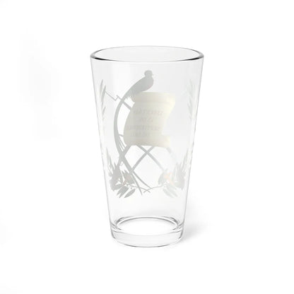 Coat of arms of Guatemala (Guatemala) (Coat of Arms) Pint Glass 16oz - Go Mug Yourself