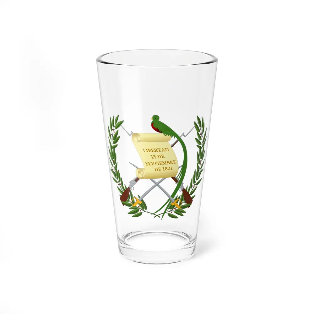 Coat of arms of Guatemala - Pint Glass 16oz-16oz-Go Mug Yourself