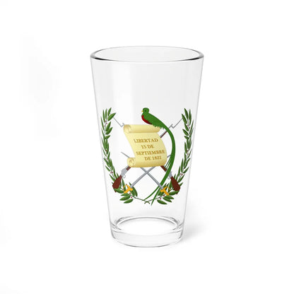 Coat of arms of Guatemala - Pint Glass 16oz-16oz-Go Mug Yourself