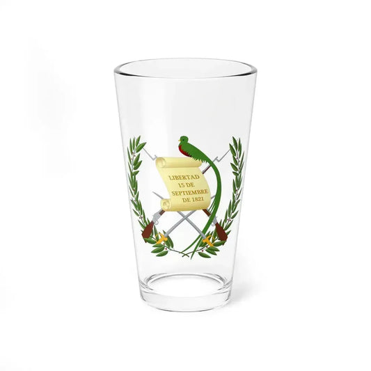 Coat of arms of Guatemala - Pint Glass 16oz 16oz - Go Mug Yourself
