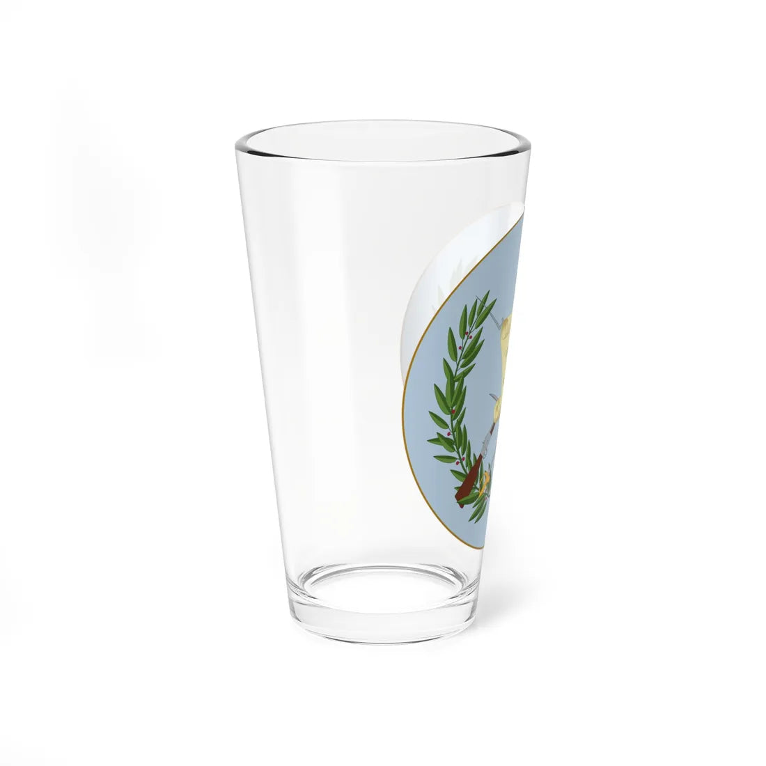 Coat of arms of Guatemala with background (Guatemala) (Coat of Arms) Pint Glass 16oz - Go Mug Yourself