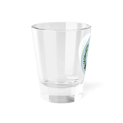 Coat of arms of Guatemala with background (Guatemala) (Coat of Arms) Shot Glass 1.5oz - Go Mug Yourself