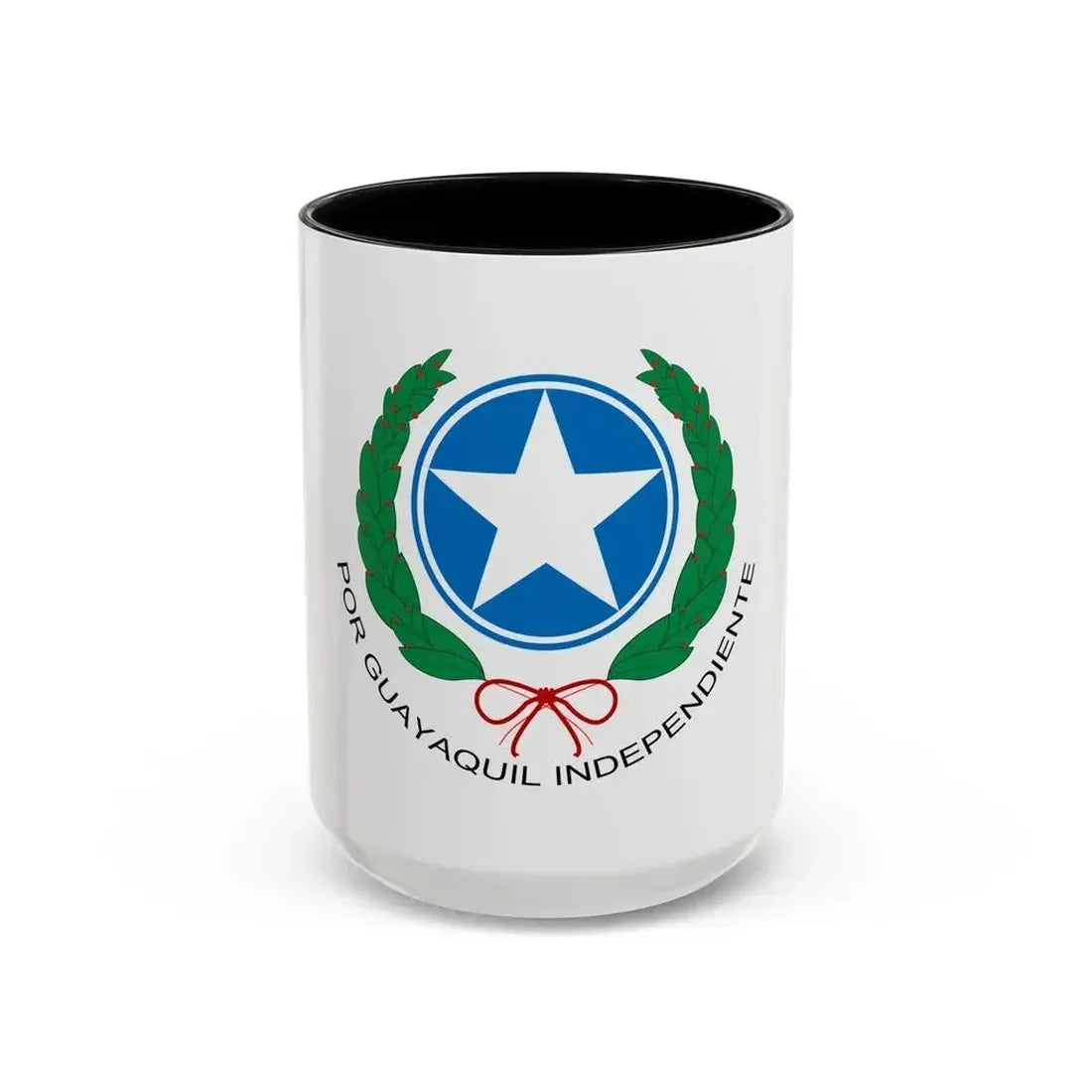 Coat of Arms of Guayaquil - Accent Coffee Mug 15oz Black - Go Mug Yourself