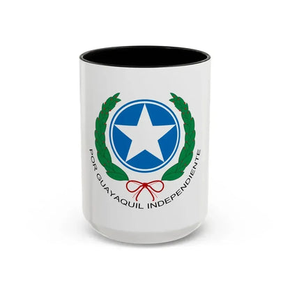 Coat of Arms of Guayaquil - Accent Coffee Mug 15oz Black - Go Mug Yourself