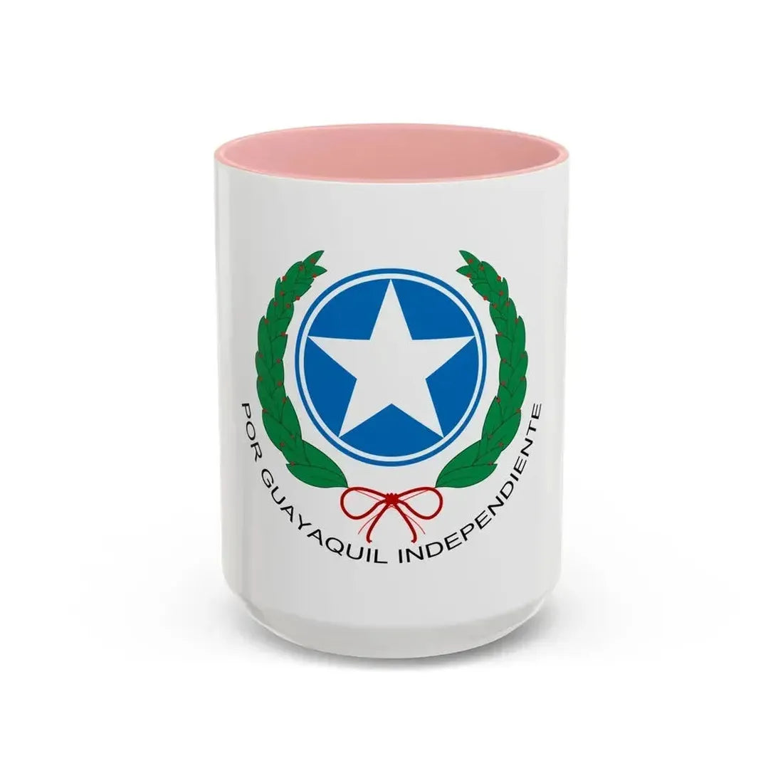 Coat of Arms of Guayaquil - Accent Coffee Mug 15oz Pink - Go Mug Yourself