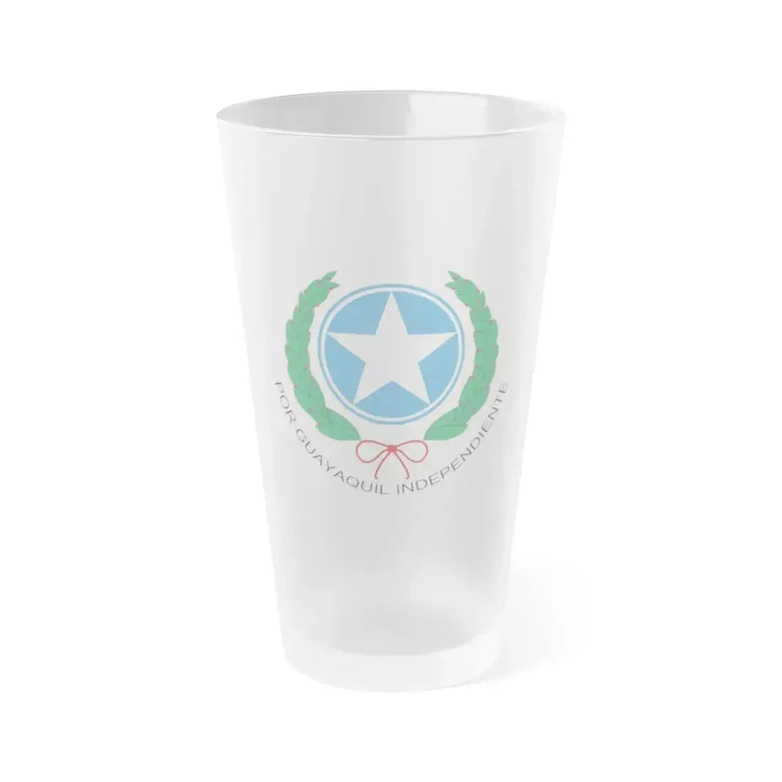 Coat of Arms of Guayaquil - Frosted Pint Glass 16oz 16oz Frosted - Go Mug Yourself