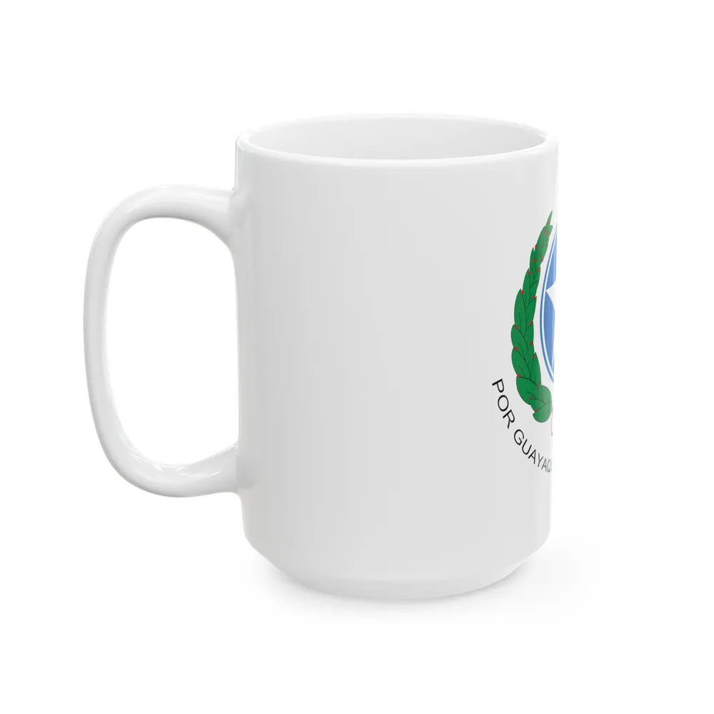 Coat of Arms of Guayaquil - White Coffee Mug-Go Mug Yourself