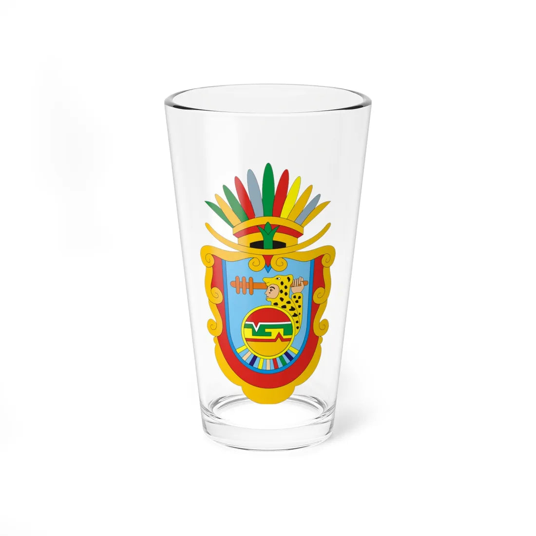 Coat of arms of Guerrero (Mexico) (Coat of Arms) Pint Glass 16oz 16oz - Go Mug Yourself