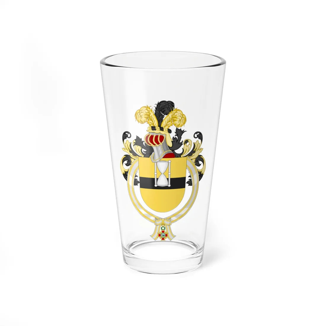 Coat of Arms of Guido de Marco Order of Isabella the Catholic (Spain) (Coat of Arms) Pint Glass 16oz 16oz - Go Mug Yourself