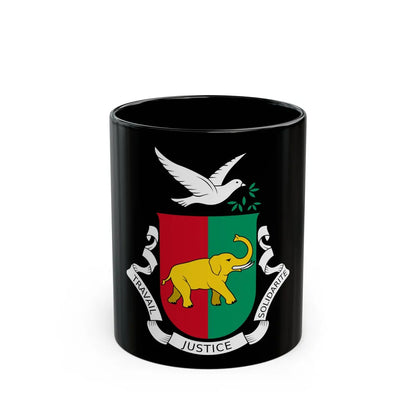 Coat of arms of Guinea 1958-1984 - Black Coffee Mug-11oz-Go Mug Yourself