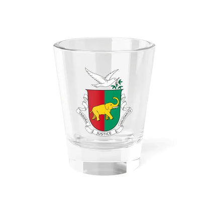 Coat of arms of Guinea 1958-1984 - Shot Glass 1.5oz 1.5oz - Go Mug Yourself