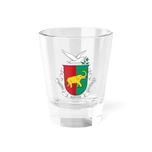 Coat of arms of Guinea 1958-1984 - Shot Glass 1.5oz 1.5oz - Go Mug Yourself