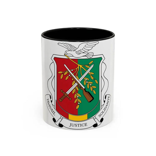Coat of arms of Guinea 1984-1992 - Accent Coffee Mug 11oz Black - Go Mug Yourself