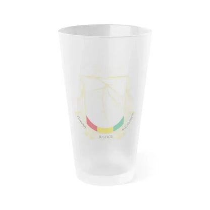 Coat of Arms of Guinea - Frosted Pint Glass 16oz 16oz Frosted - Go Mug Yourself