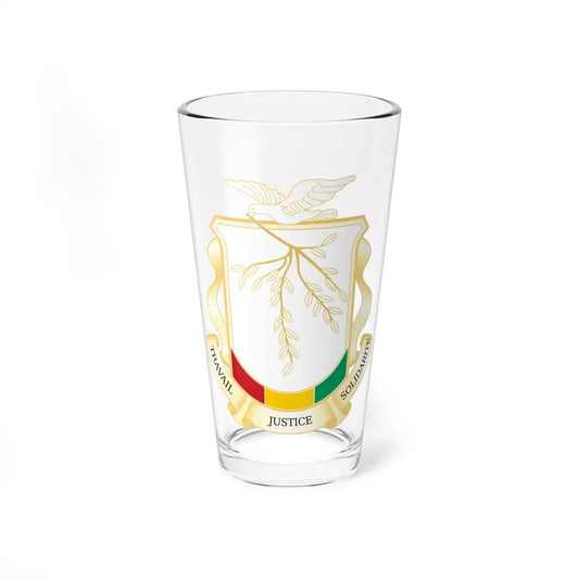 Coat of Arms of Guinea - Pint Glass 16oz-16oz-Go Mug Yourself