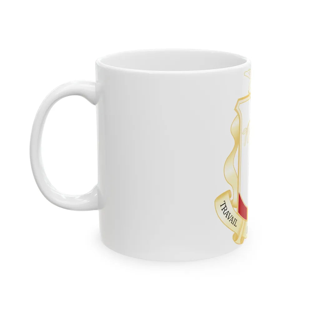 Coat of Arms of Guinea - White Coffee Mug-Go Mug Yourself