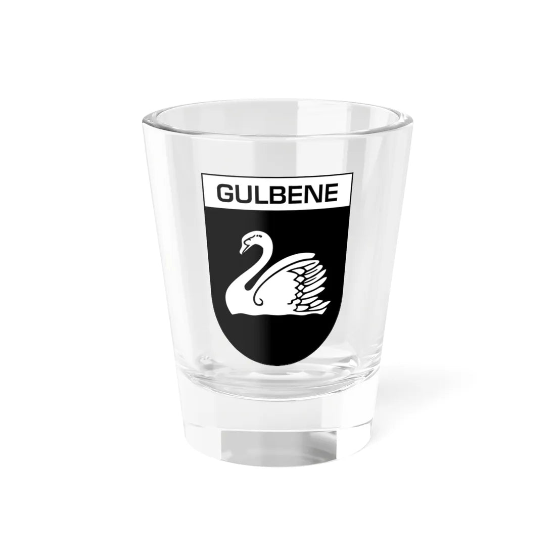 Coat of Arms of Gulbene with name (Latvia) (Coat of Arms) Shot Glass 1.5oz 1.5oz - Go Mug Yourself