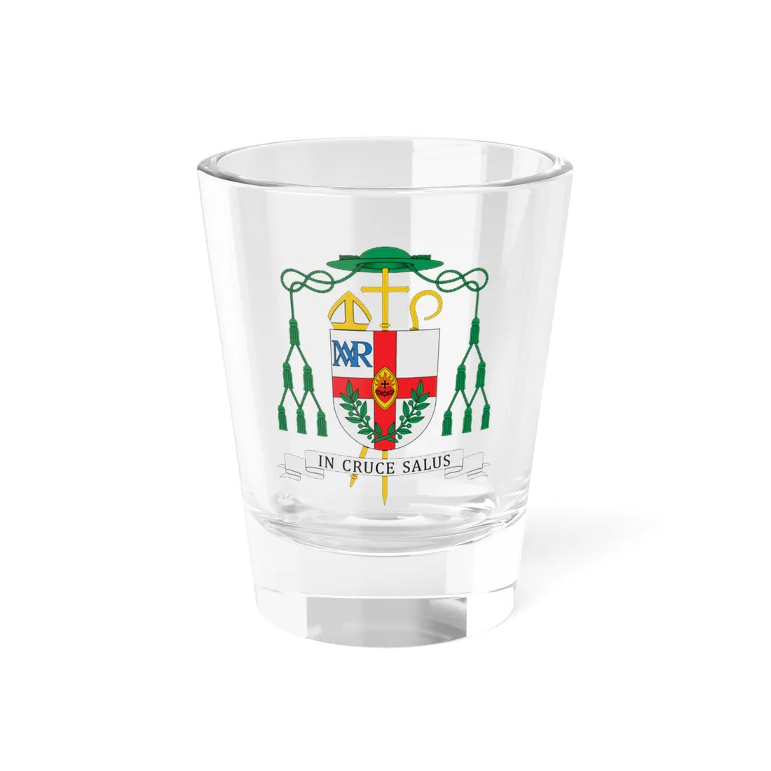 Coat of arms of Gulielmus Cobben (Finland) (Coat of Arms) Shot Glass 1.5oz 1.5oz - Go Mug Yourself