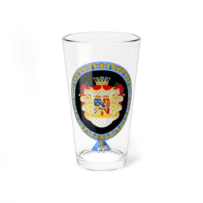 Coat of arms of Gustaf VI Adolf Order of the Elephant Variant (Denmark) (Coat of Arms) Pint Glass 16oz 16oz - Go Mug Yourself