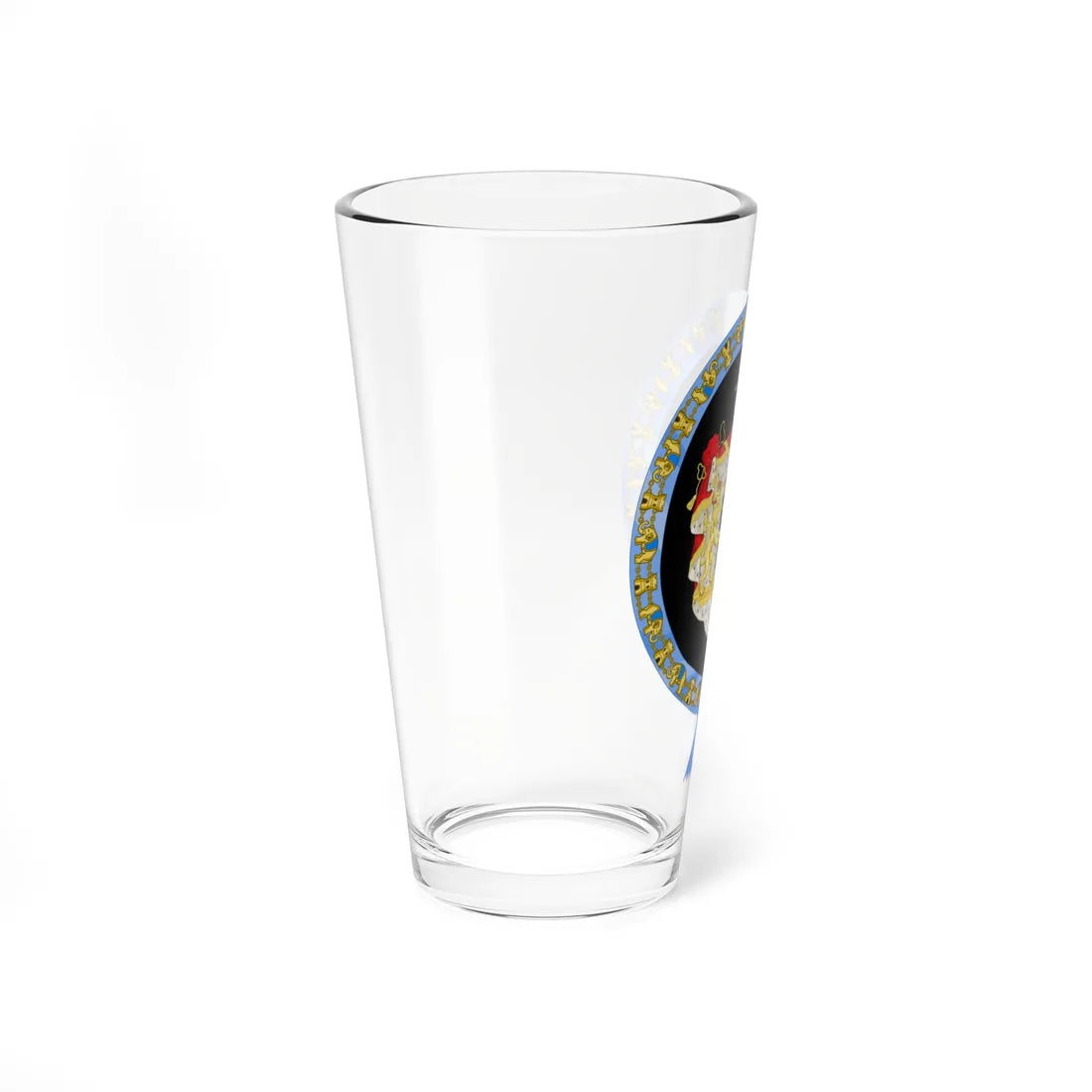 Coat of arms of Gustaf VI Adolf Order of the Elephant Variant (Denmark) (Coat of Arms) Pint Glass 16oz - Go Mug Yourself