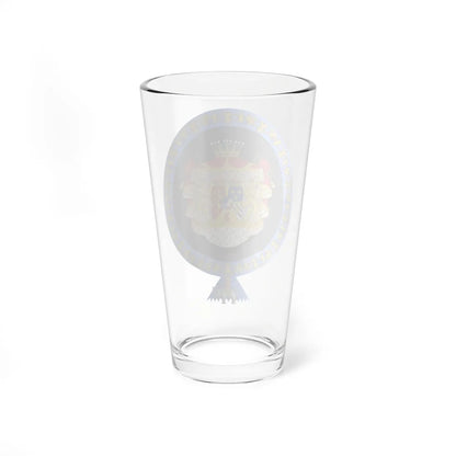 Coat of arms of Gustaf VI Adolf Order of the Elephant Variant (Denmark) (Coat of Arms) Pint Glass 16oz - Go Mug Yourself