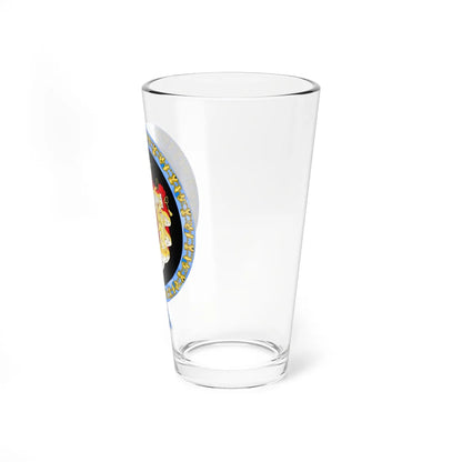 Coat of arms of Gustaf VI Adolf Order of the Elephant Variant (Denmark) (Coat of Arms) Pint Glass 16oz - Go Mug Yourself