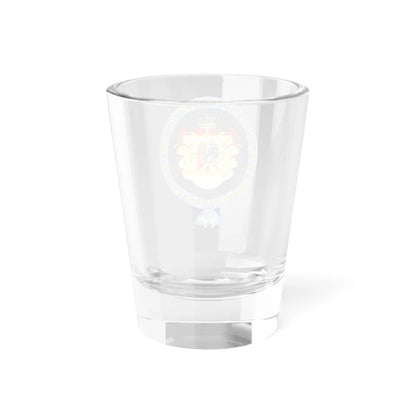 Coat of arms of Gustaf VI Adolf Order of the Elephant Variant (Denmark) (Coat of Arms) Shot Glass 1.5oz - Go Mug Yourself