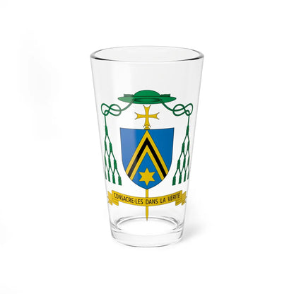 Coat of arms of Guy Harpigny (Belgium) (Coat of Arms) Pint Glass 16oz 16oz - Go Mug Yourself