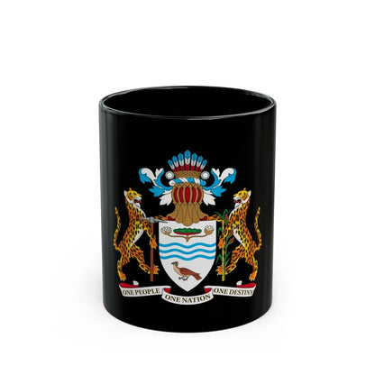 Coat of arms of Guyana - Black Coffee Mug-11oz-Go Mug Yourself