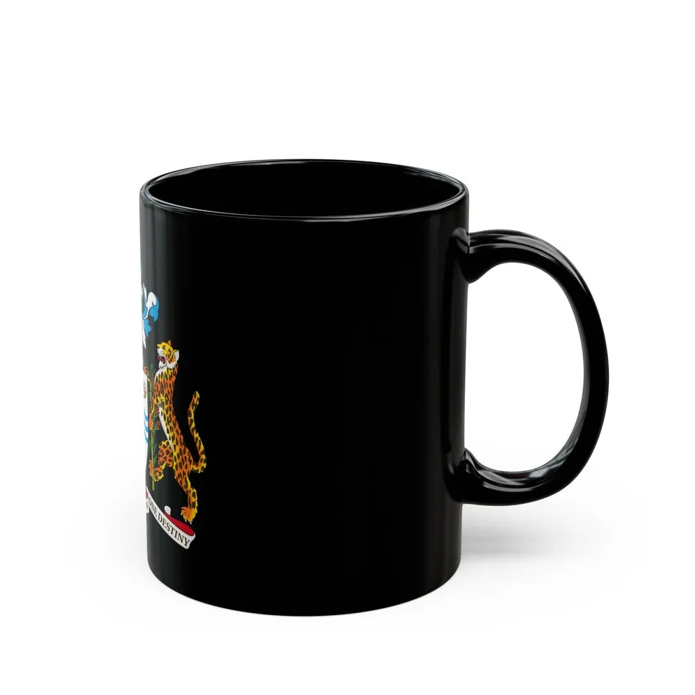 Coat of arms of Guyana - Black Coffee Mug-Go Mug Yourself