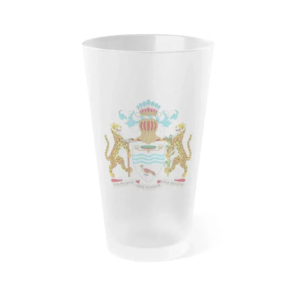 Coat of arms of Guyana - Frosted Pint Glass 16oz 16oz Frosted - Go Mug Yourself