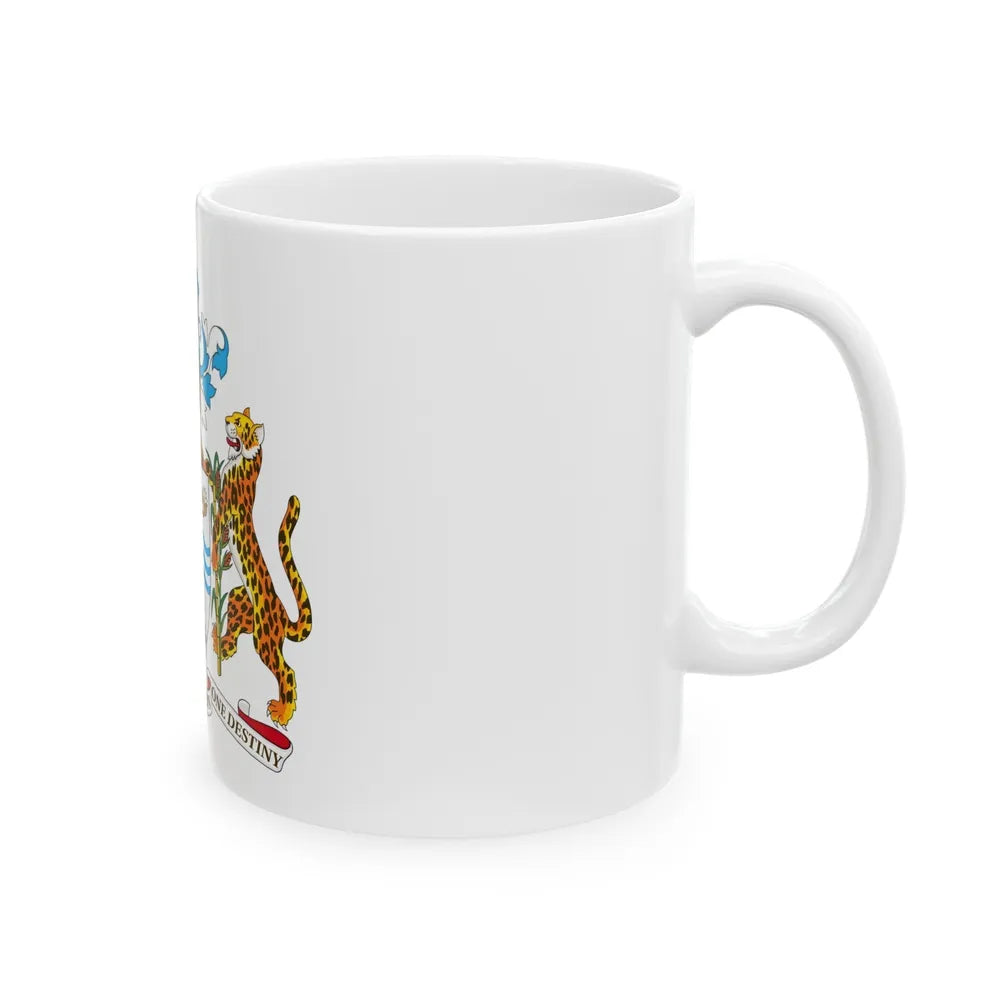 Coat of arms of Guyana - White Coffee Mug-Go Mug Yourself