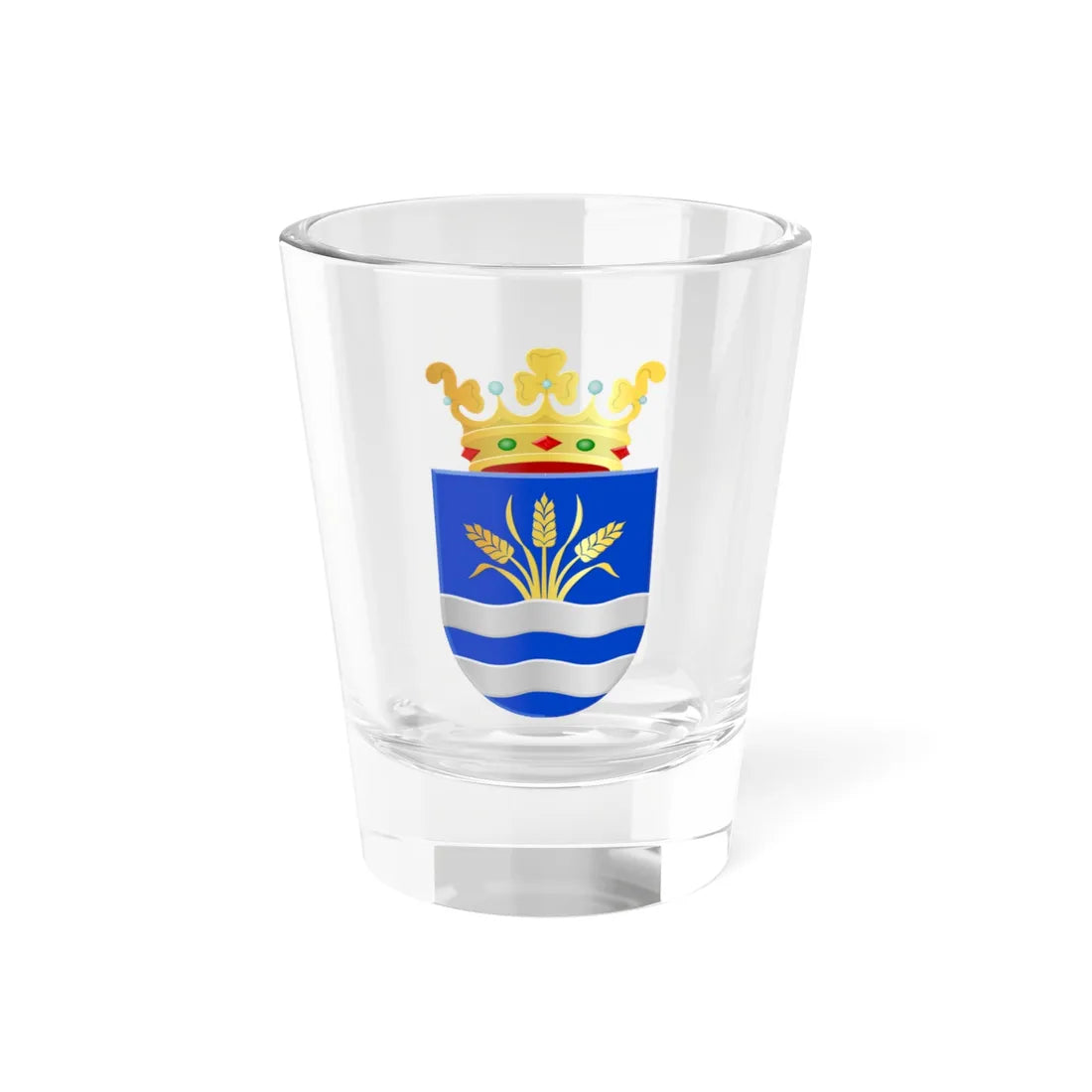 Coat of arms of Haarlemmermeer (Netherlands) (Coat of Arms) Shot Glass 1.5oz 1.5oz - Go Mug Yourself