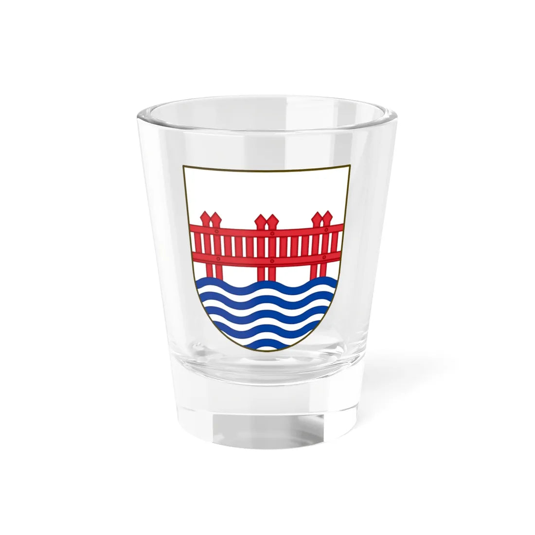 Coat of arms of Haderslev (Denmark) (Coat of Arms) Shot Glass 1.5oz 1.5oz - Go Mug Yourself