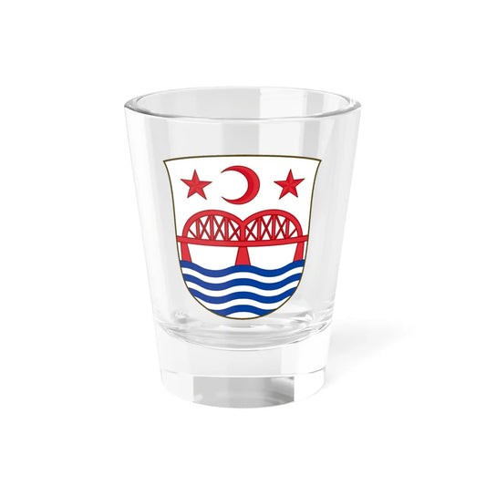 Coat of arms of Hadsund (Denmark) (Coat of Arms) Shot Glass 1.5oz 1.5oz - Go Mug Yourself