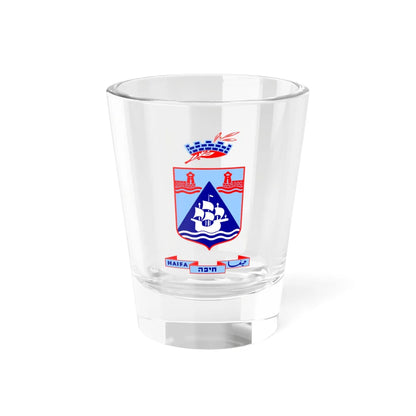 Coat of arms of Haifa (Israel) (Coat of Arms) Shot Glass 1.5oz 1.5oz - Go Mug Yourself