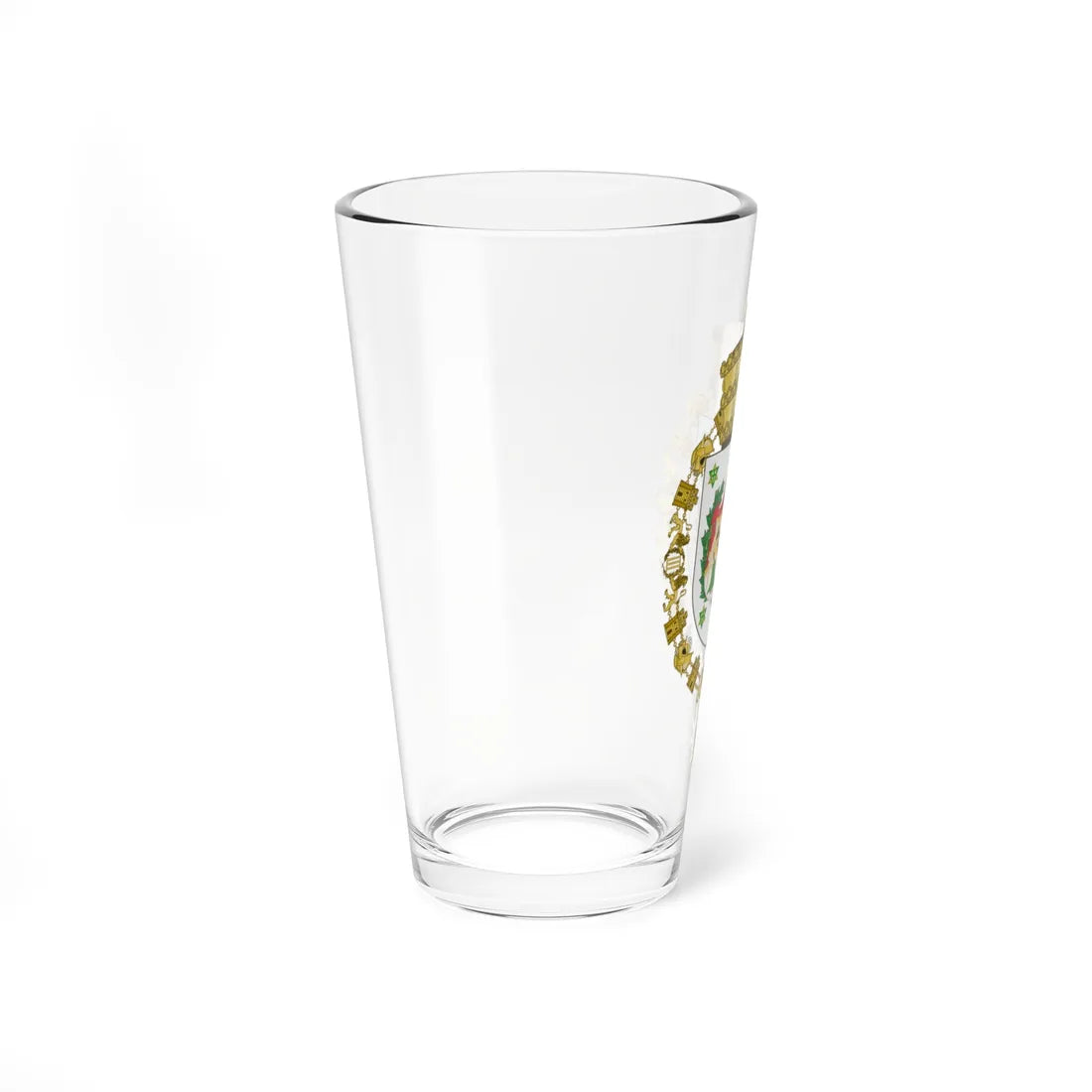 Coat of Arms of Haile Selassie I of Ethiopia Order of Charles III (Ethiopia) (Coat of Arms) Pint Glass 16oz - Go Mug Yourself